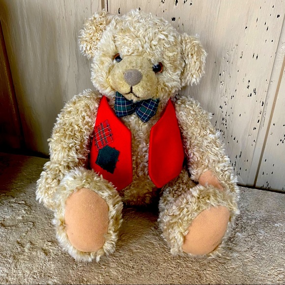 🎉Host pic!🎉 Collectable Hallmark Tyler Teddy Bear with book. - Picture 1 of 5